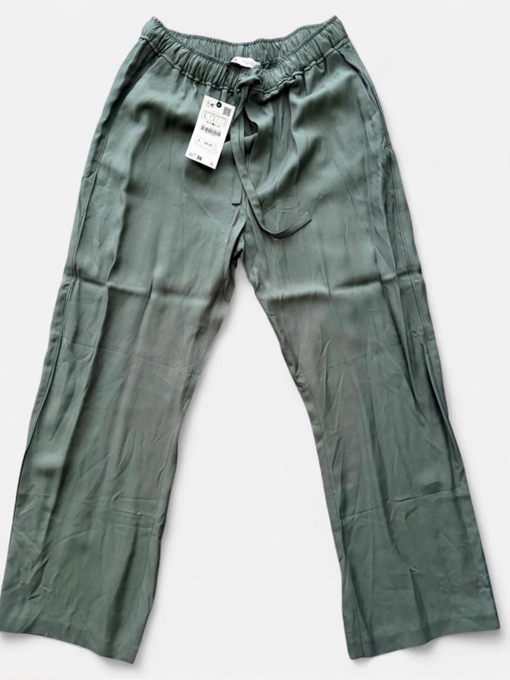 ZARA Drawstring Pants - Sage Green